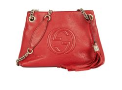 Soho Tote, Leather, Red, DB, 3*